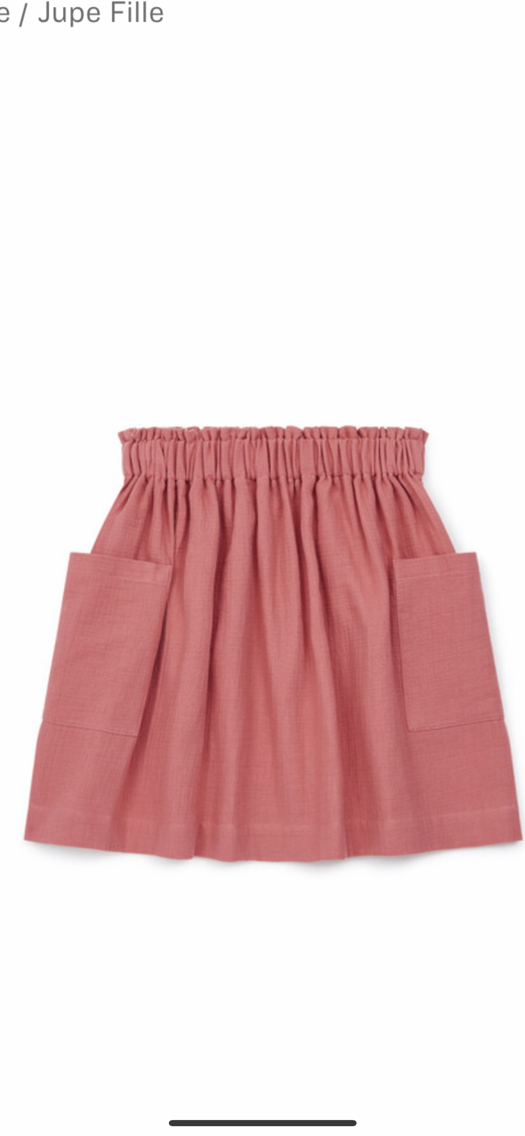 Bonton jupe rose taille 6 ans n53