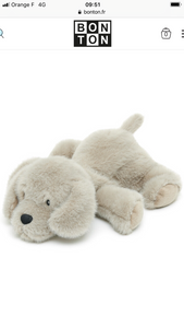 Bonton peluche chien